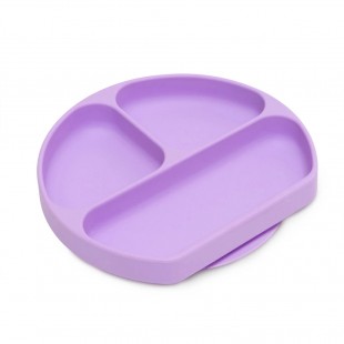 Bumkins Silicone Grip Dish 6m+ Lavender